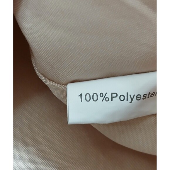 Qearal Blouse Women’s S Neutral Tan V-Neck Long Sleeve Balloon Oversized Top - Picture 6 of 6